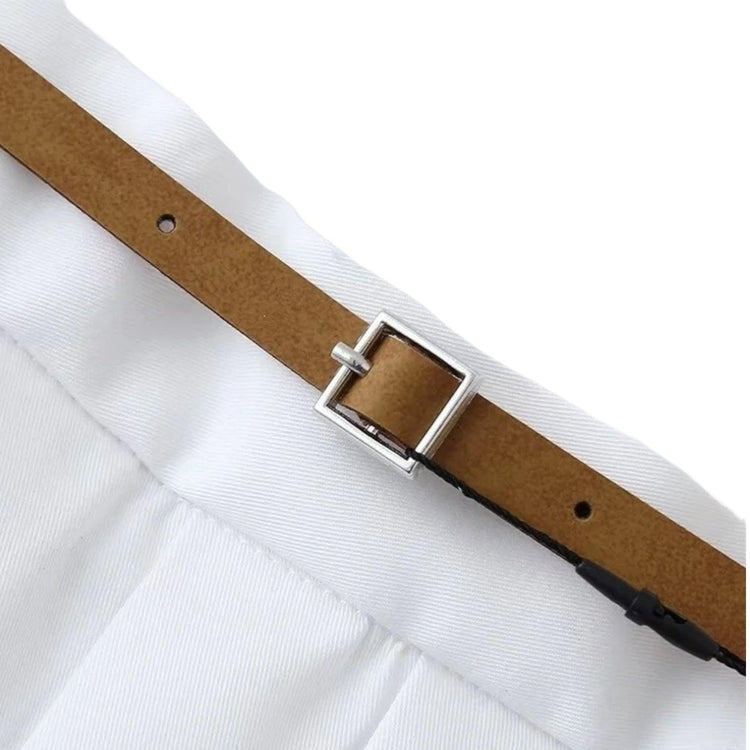 Livia Pleated Belt Skirt -