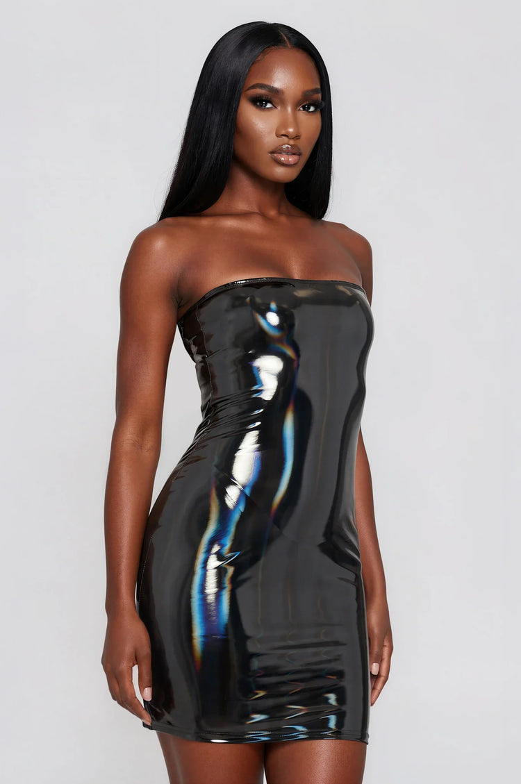 Owning The Night Mini PU Leather Dress