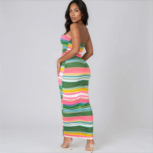 Candy Stripe Maxi Dress