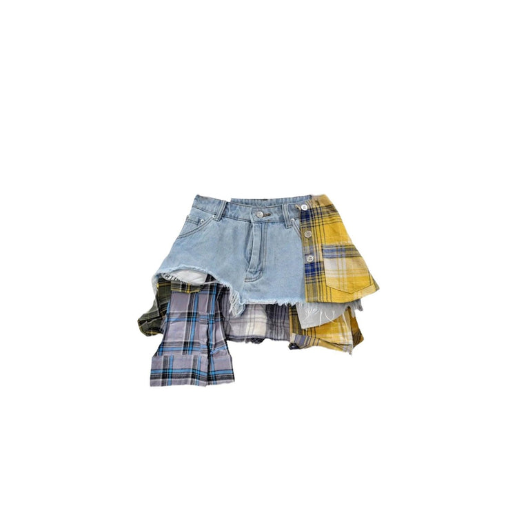Parker Plaid Shorts - Yellow -