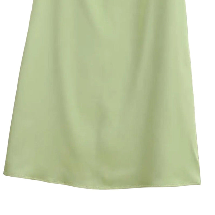 Evelyn Floral Satin Dress -