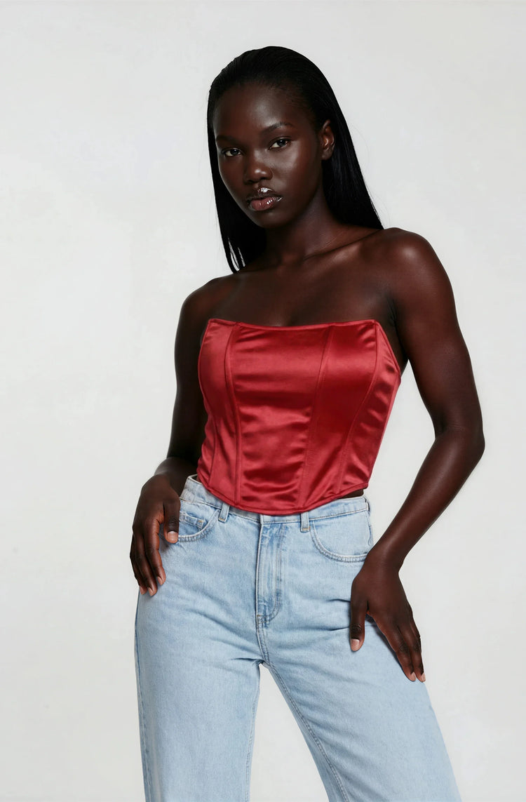 Rose Red Corset Top
