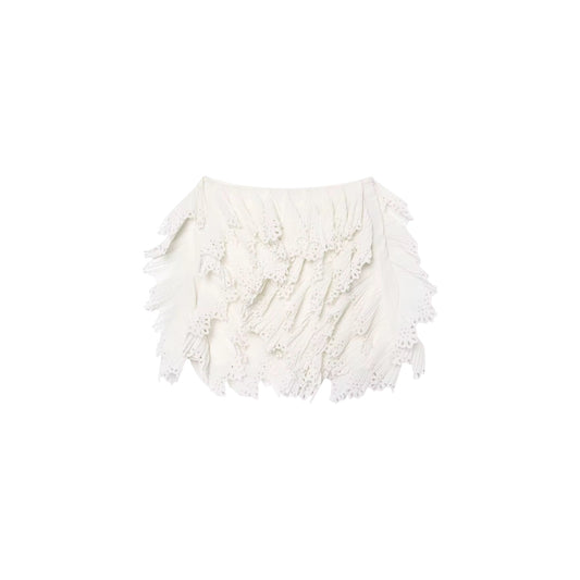 White lace skirt