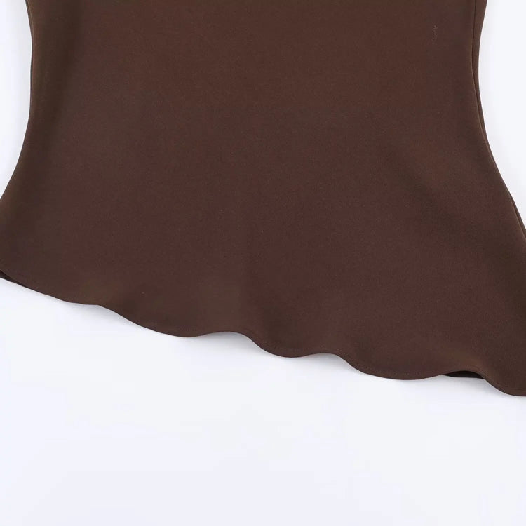Brown fabric on a white background