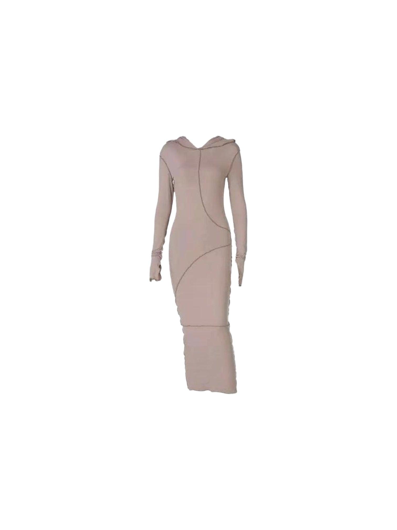 How I’m Feeling Hooded Maxi Dress Large / Khaki
