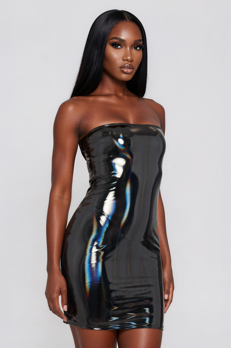 Owning The Night Mini PU Leather Dress