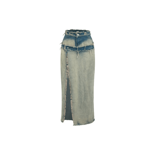 Double Trouble Denim Skirt - 