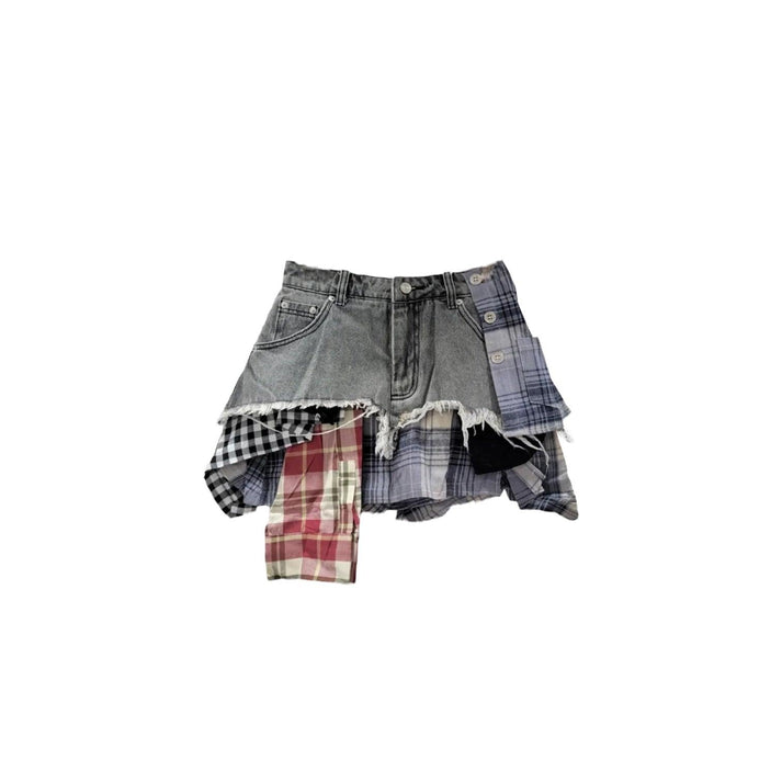 Parker Plaid Shorts - Grey - 