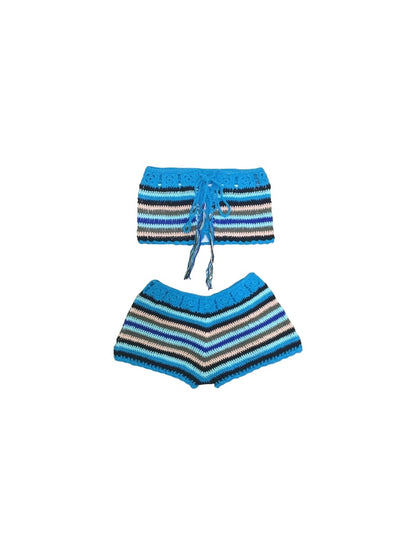 Sienna Knit Shorts Set - Multi