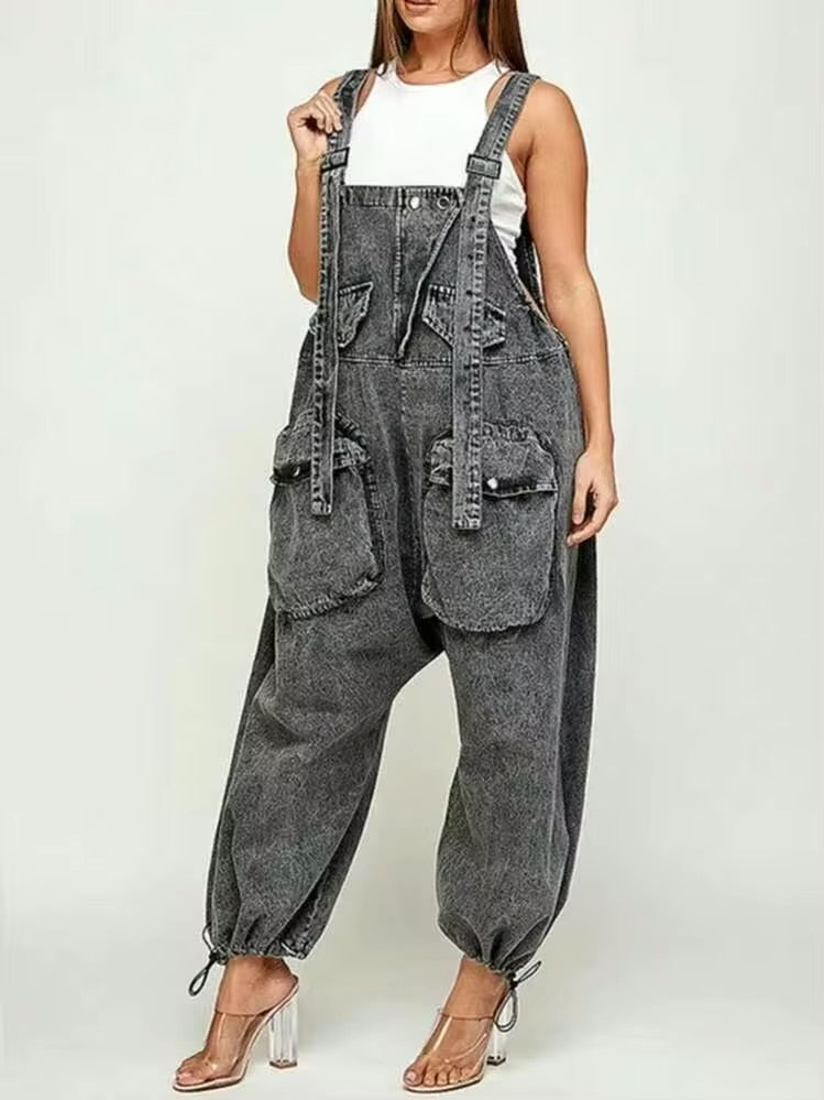 My Prerogative Black Denim Overalls