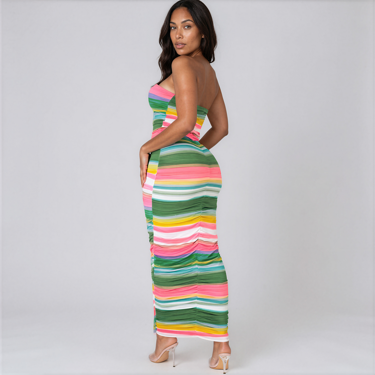 Candy Stripe Maxi Dress