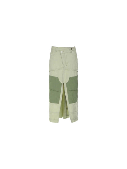 Seeing Green Denim Maxi Skirt - Bottoms spo-cs-disabled, spo-default, spo-disabled, spo-notify-me-disabled