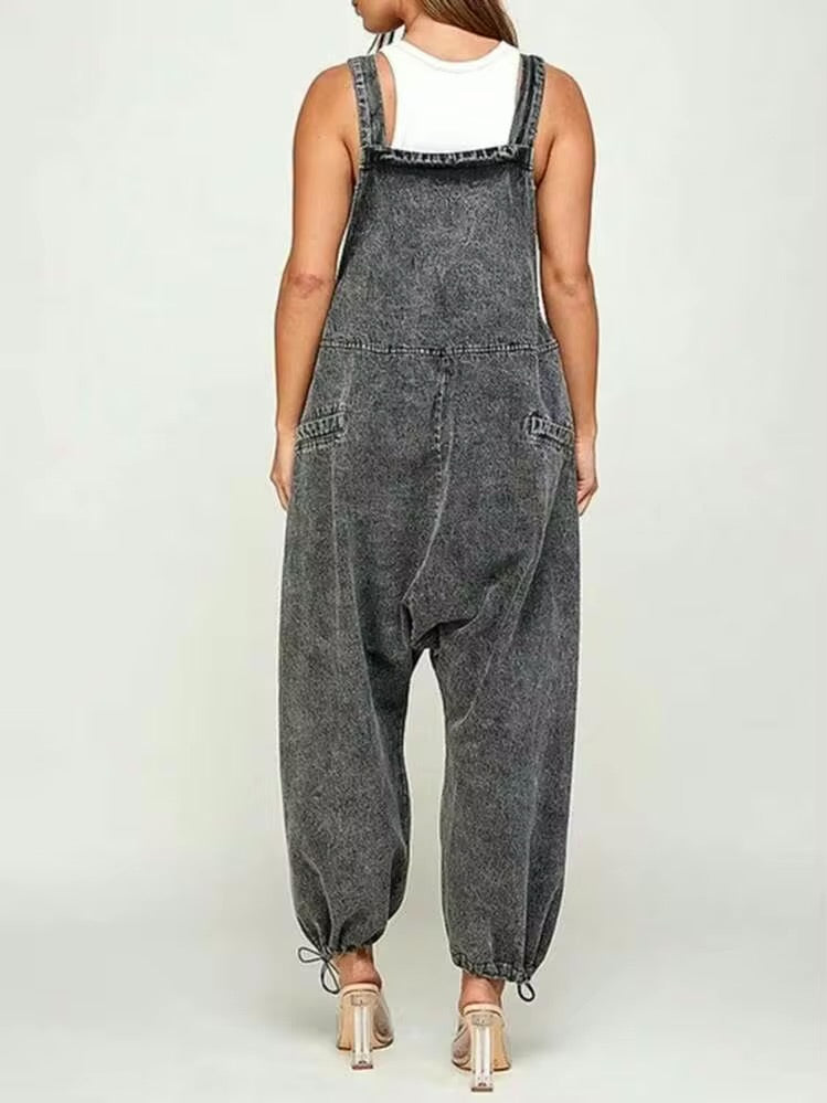 My Prerogative Black Denim Overalls