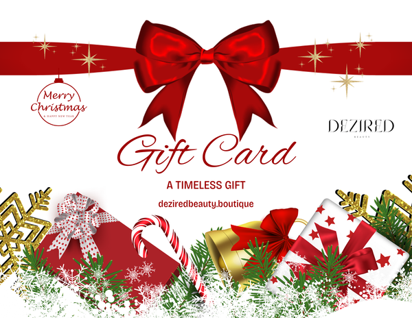 Dezired Beauty Holiday Gift Card