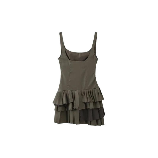 Elizabeth Ruffle Sleeveless Dress - 