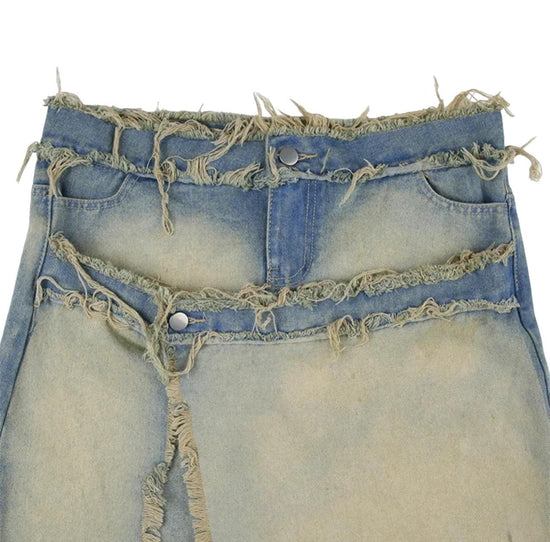 Double Trouble Denim Skirt - 