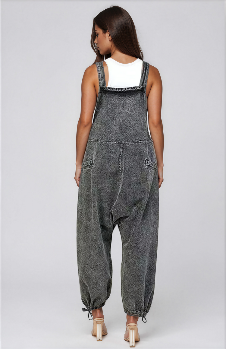 My Prerogative Black Denim Overalls