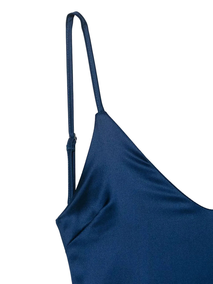 blue dress strap on a white background