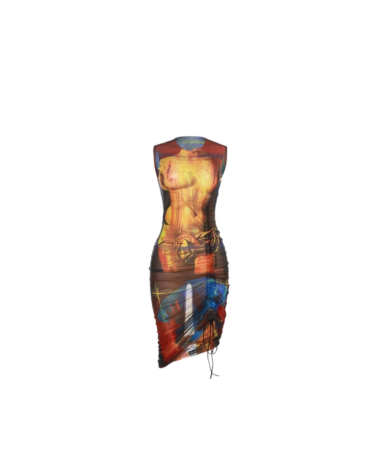 Art Is Me Sheer Dress - Dezired Beauty Boutique