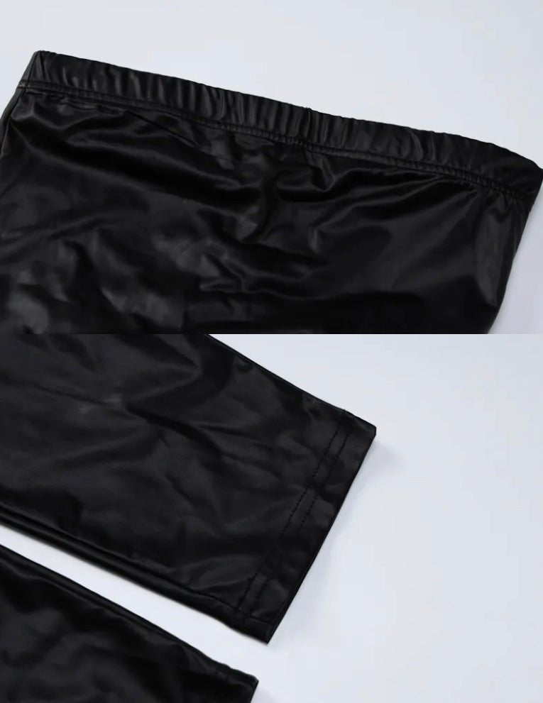 Bad Behavior PU Leather Sleeveless Jumpsuit - Dezired Beauty Boutique