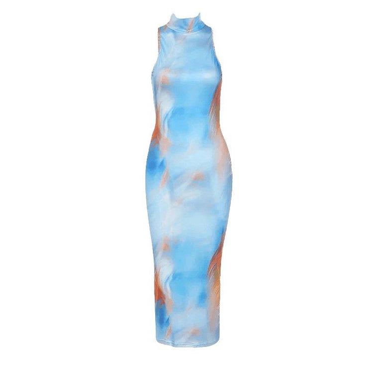 Blue Skies Sleeveless Midi Dress - Dresses, spo-cs-disabled, spo-default, spo-disabled, spo-notify-me-disabled