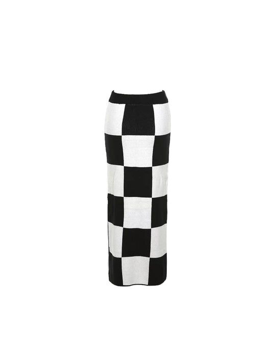 Check Mate Checkered Knit Maxi Skirt - spo-cs-disabled, spo-default, spo-disabled, spo-notify-me-disabled