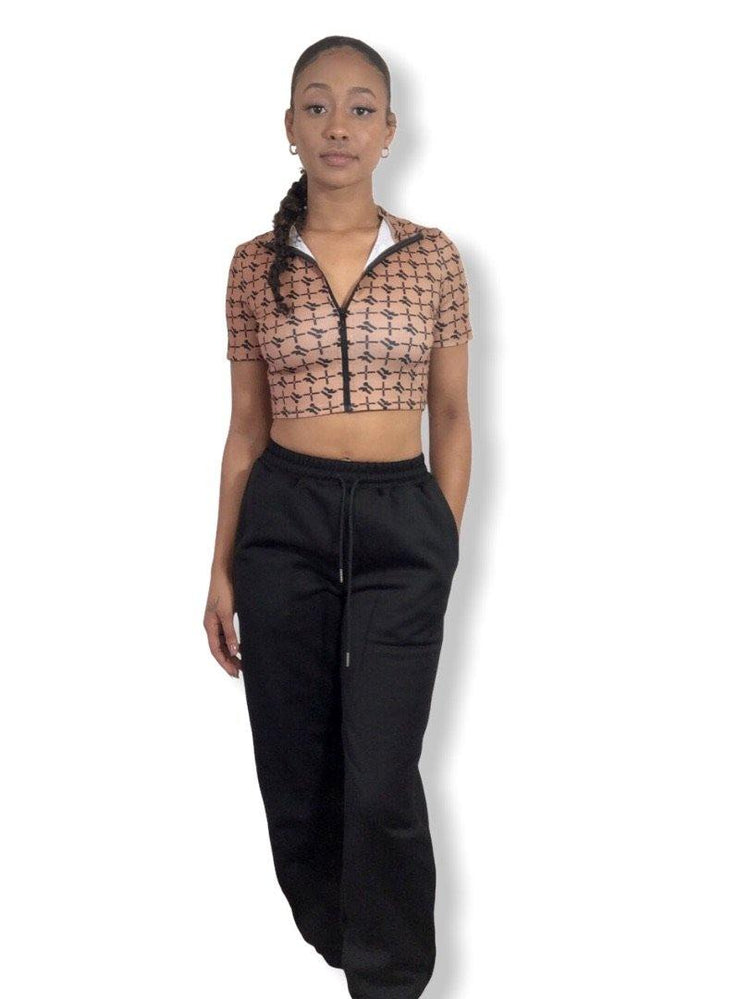 Collar 'If' Crop Top - Tops spo-cs-disabled, spo-default, spo-disabled, spo-notify-me-disabled