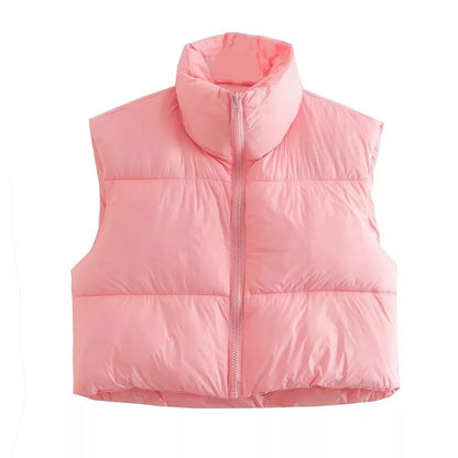 Color Pop Puffer Vests - Dezired Beauty Boutique
