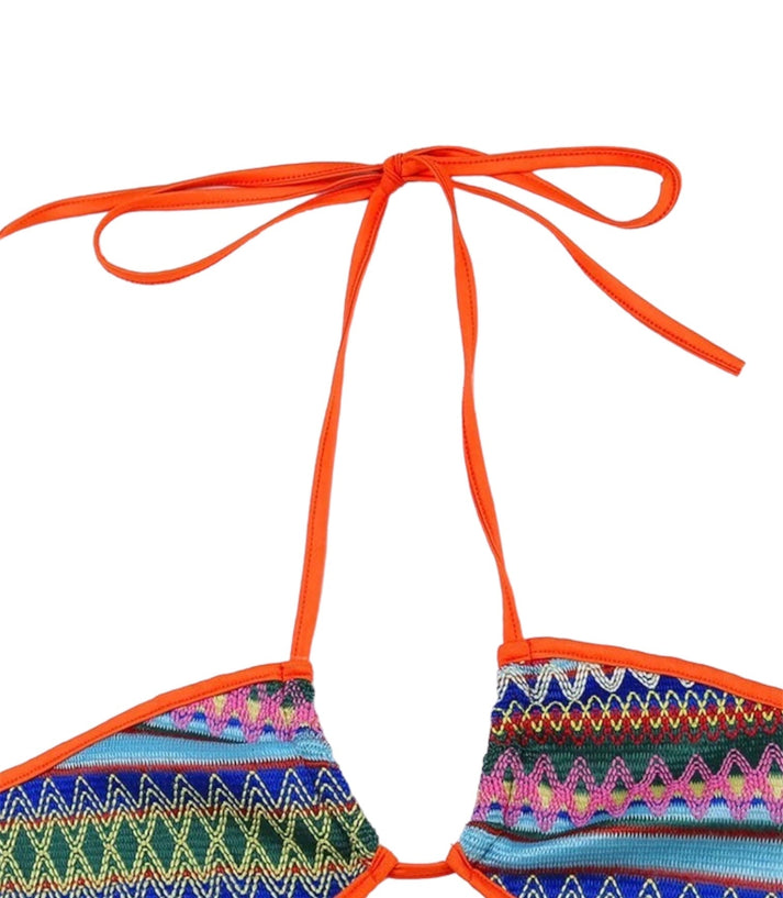 Color Wave Halter Skirt Set - Dezired Beauty Boutique