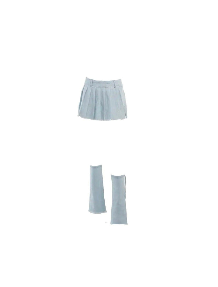 Cut It Off Denim Skirt Set - spo-cs-disabled, spo-default, spo-disabled, spo-notify-me-disabled