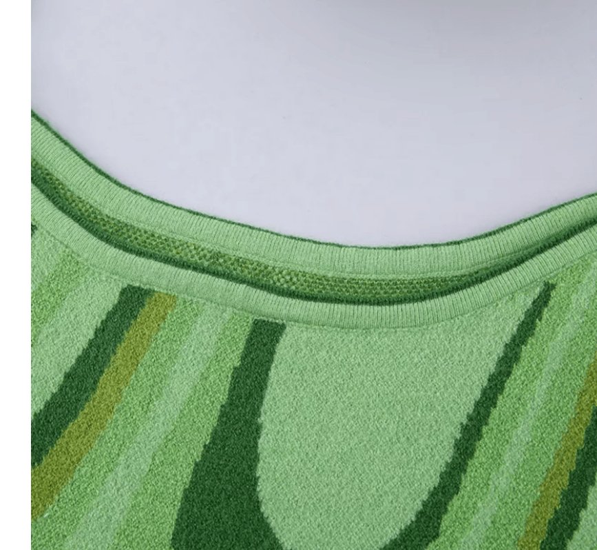 Groovy Green Sleeveless Dress - Dezired Beauty Boutique