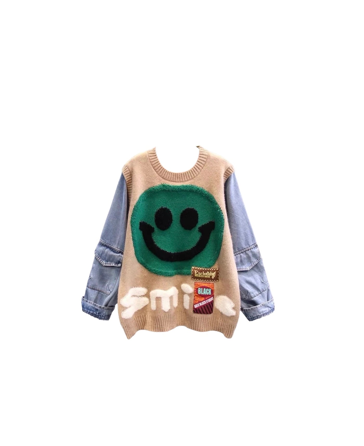 Just Smile Oversize Sweater - Dezired Beauty Boutique