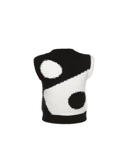 Love My Vibe Ying Yang Knit Sleeveless Crop Top - spo-cs-disabled, spo-default, spo-disabled, spo-notify-me-disabled