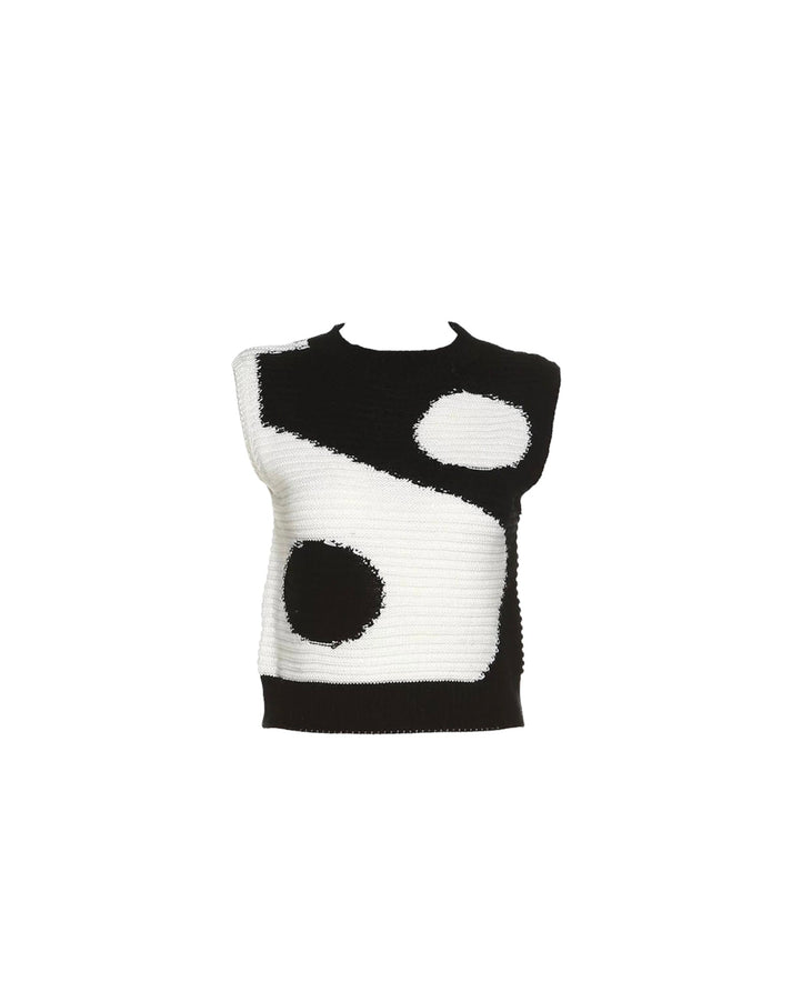 Love My Vibe Ying Yang Knit Sleeveless Crop Top - spo-cs-disabled, spo-default, spo-disabled, spo-notify-me-disabled