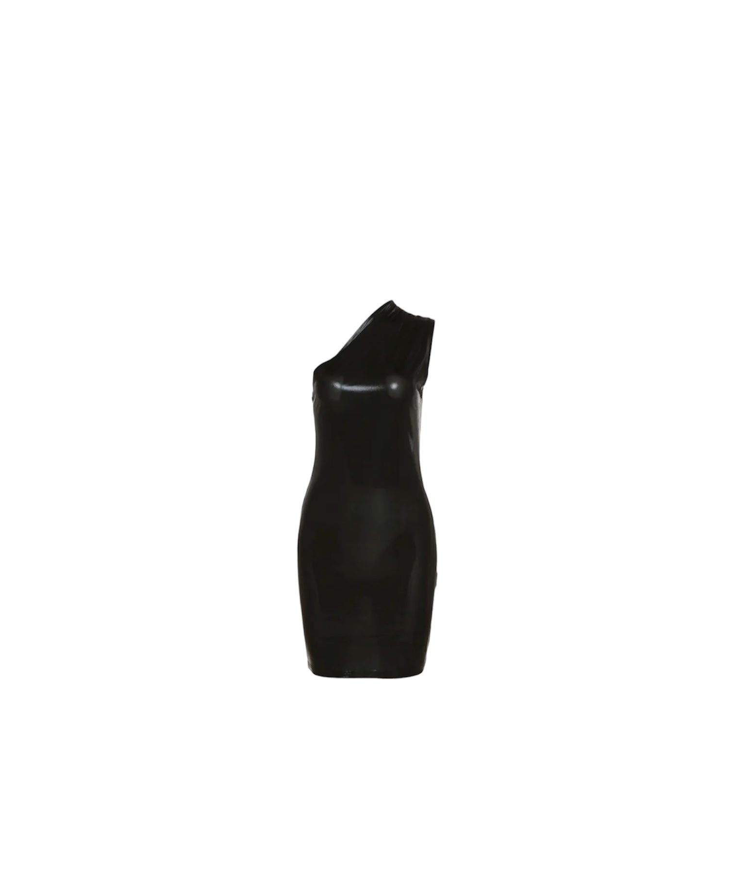 Metallic Sleeveless One Shoulder Mini Dress - Dezired Beauty Boutique