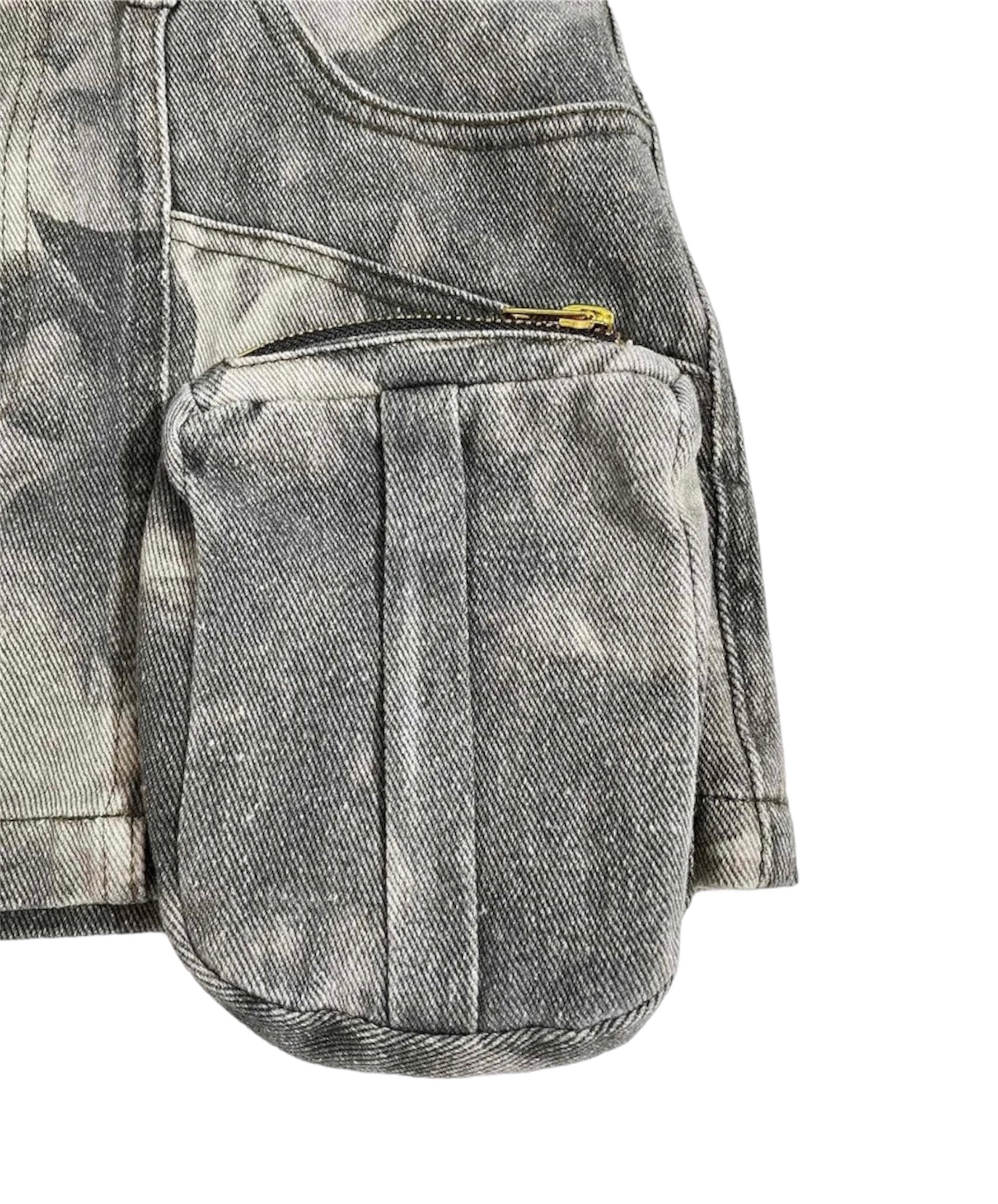 My Way Denim Pocket Cargo Skirt - Dezired Beauty Boutique