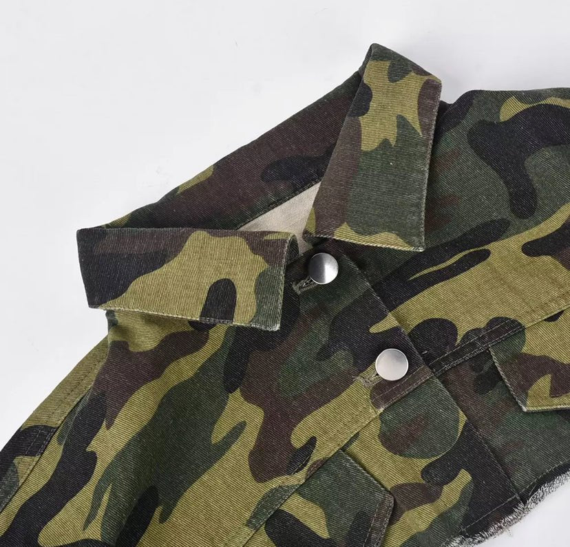 Operation Camo Crop Jacket - Dezired Beauty Boutique