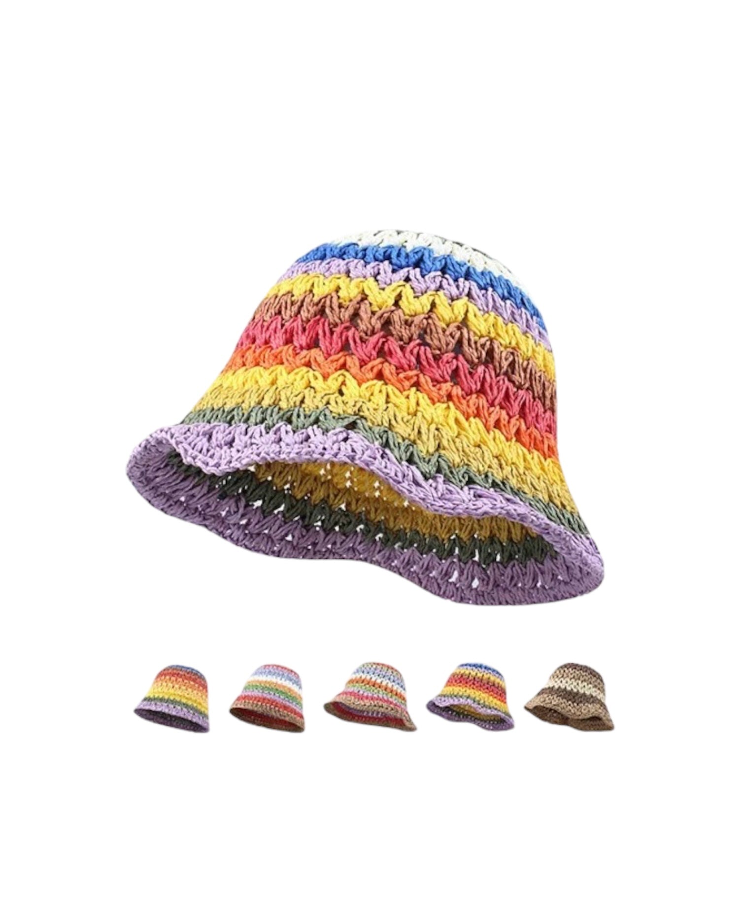 Rainbow Fisherman Hat - Dezired Beauty Boutique