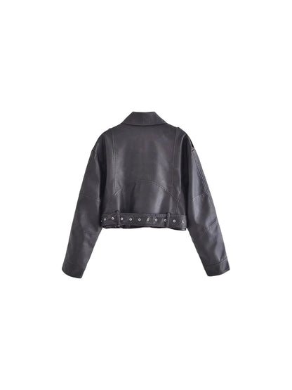 Retro Babe Faux Leather Jacket - Coats &amp; Jackets spo-cs-disabled, spo-default, spo-disabled, spo-notify-me-disabled
