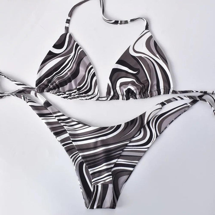 Safari Tans 3 piece Bikini Set - Dezired Beauty Boutique