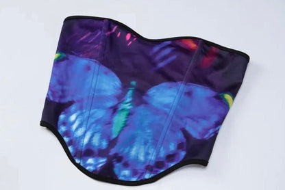 Sheer Butterfly Skirt Set - Dezired Beauty Boutique