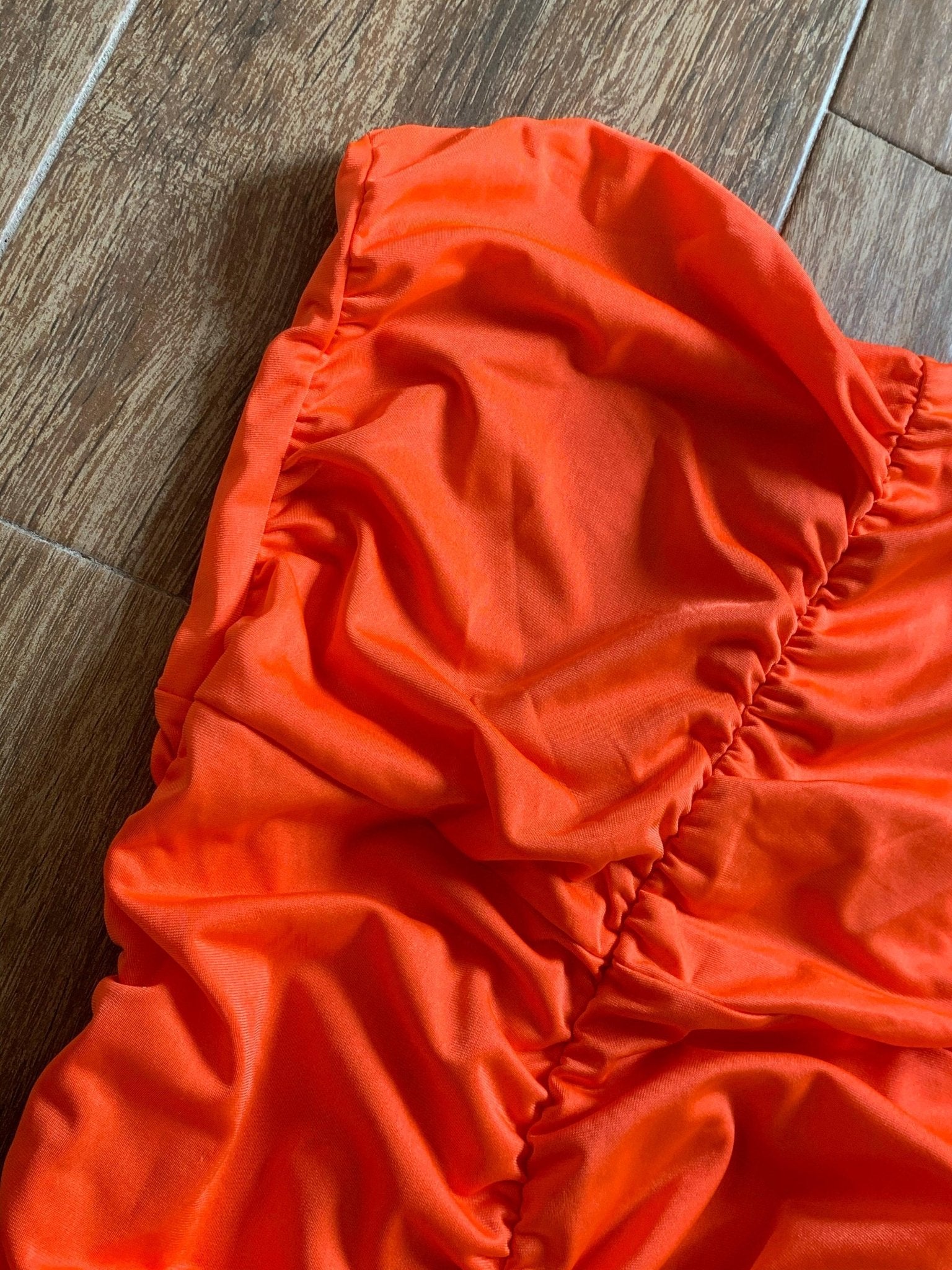 Stacked Tube Jumpsuit - Orange - Dezired Beauty Boutique