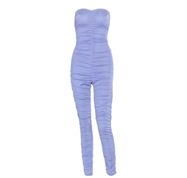 Stacked Tube Jumpsuit - Purple - Dezired Beauty Boutique