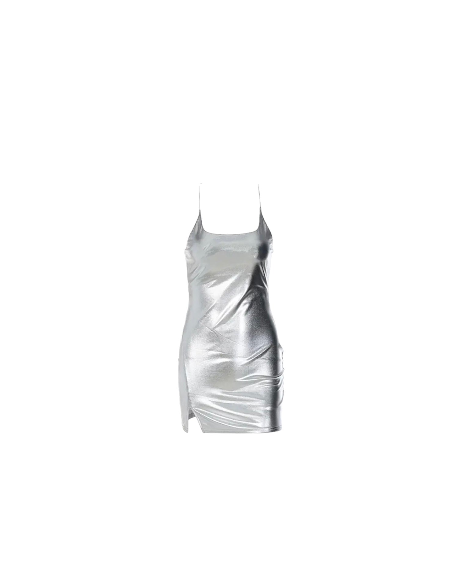 Super Nova Silver Mini Dress - Dezired Beauty Boutique