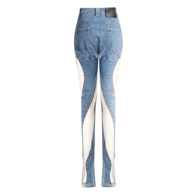 Sweetheart Mesh Cut Out Skinny Jeans - Dezired Beauty Boutique