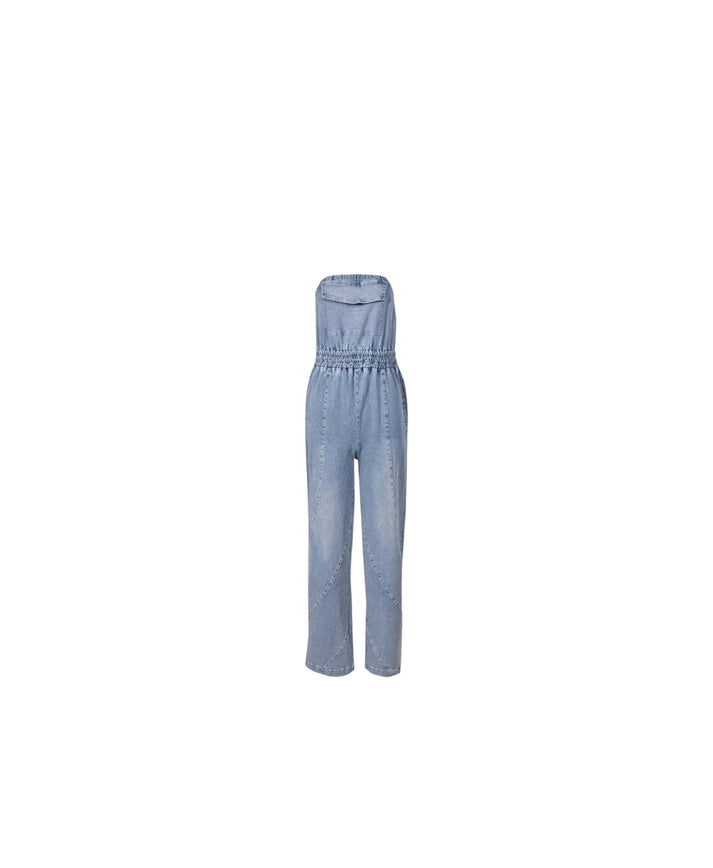 This Time Around Denim Jumpsuit - Dezired Beauty Boutique