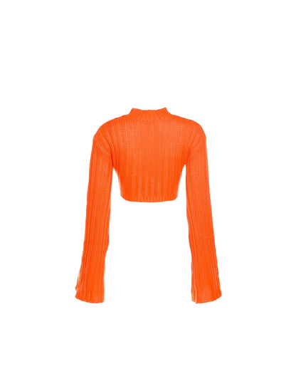 Velma Crop Sweater Top - Dezired Beauty Boutique