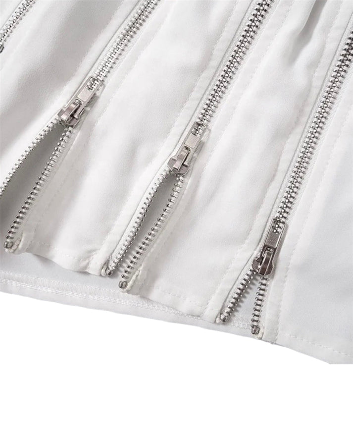 Zip It Zipper Mini Shorts - Dezired Beauty Boutique